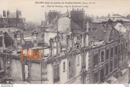 CPA THEME  MILTARIA  14/18 REIMS  Rue De Betheny - Guerre 1914-18