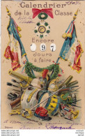 CPA  Theme  Carte  A Systeme  Calendrier  Encore  15 Jours  A Faire  - Père  100 - Guerre 1914-18