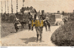 C P A .T H - Militaire 14/18 -   Transport De  Blesses En Cacolet - War 1914-18