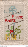 C P A .T H - Fantaisie  Brodée - Bonne Année - Embroidered