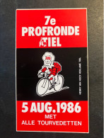 Profronde Tiel - Sticker - Cyclisme - Ciclismo -wielrennen - Wielrennen