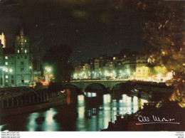 CPM - THEME PHOTOS -  ALBERT MONIER - PARIS - La Seine  Et Le Pont Saint Michel La Nuit - Monier