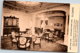 RED STAR LINE : First Class Reading And Writing Room From Series Interior Photos 3 - Booklet SS Lapland - Steamers