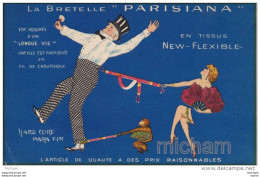CPA  THEME PUB  BRETELLE PARISIANA - Autres & Non Classés
