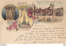 C P A 21 - DIJON    - PRECURSEUR  De 1899 Daté  Cachet Postal - Multivues - Tb Etat - Dijon