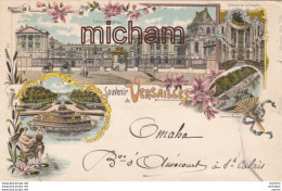 C P A 78 - VERSAILLES - Chateau    - PRECURSEUR  De 1898 Daté  Cachet Postal - Multivues - Tb Etat - Versailles (Schloß)