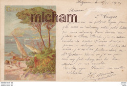 C P A 69 - LOZANNE    - PRECURSEUR  De 1901 Daté  Cachet Postal -   - - Autres & Non Classés