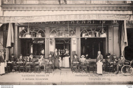 C P A  - 75 - PARIS - 1 Er -  Taverne  Henri  IV Restaurant 21 Rue Du Pont Neuf - District 01