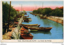 CPA 34   PALAVAS LES FLOTS  CANAL DES ETANGS COULEURS   PARFAIT ETAT - Palavas Les Flots