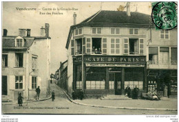CPA 10 VENDEUVRE CENTRE DE LA GRANDE RUE  RUE DES PERCHES  CAFE DE PARIS  ANIMATION   PARFAIT ETAT - Autres & Non Classés