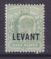 British Levant 1905 Mi. 13, ½p. König King Edward VII. Overprinted Aufdruck Surchargé 'LEVANT', MH* - British Levant