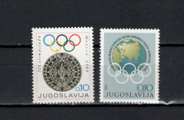 Yugoslavia 1968/1973 Olympic Games 2 Stamps MNH - Ete 1968: Mexico