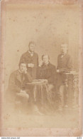 CDV FOTO PHOTO HOMMES NOMMES DONT FAMILLE DIETERLIN 1872 PHOTOGRAPHE C. BAUDELAIRE COLMAR RUE DES CHARPENTIERS - Ancianas (antes De 1900)