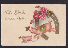 Viel Gluck Zum Neuen Jahre / Postcard Circulated, 2 Scans - New Year