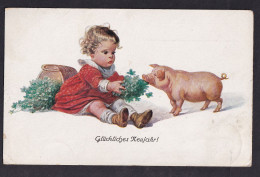 Gluckliches Neujahr! / Postcard Circulated, 2 Scans - New Year