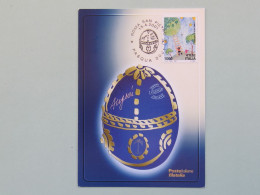Italia, Pasqua 2001, Roma San Pietro 15-4-2001 Su Cartolina PT, Easter, Paques, Ostern - Easter