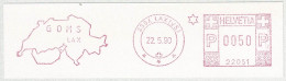 Schweiz / Helvetia 1990, Freistempel / EMA / Meterstamp Goms Lax - Autres & Non Classés