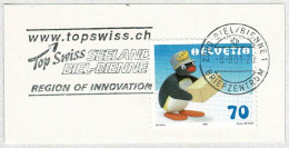 Schweiz / Helvetia 2001, Flaggenstempel Top Swiss Biel / Bienne, Innovation - Sonstige & Ohne Zuordnung