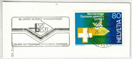 Schweiz / Helvetia 1987, Flaggenstempel Wanderwege Bern, Wandern / Randonnée Pédestre / Hiking - Andere & Zonder Classificatie