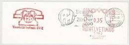Schweiz / Helvetia 1984, Freistempel / EMA / Meterstamp SVZ Zürich, Touristikbulletin, Telefon, Elefant - Other & Unclassified