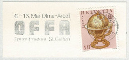 Schweiz / Helvetia 1983, Flaggenstempel OFFA St. Gallen, Freizeitmesse - Autres & Non Classés