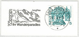 Schweiz / Helvetia 1981, Flaggenstempel Wengen, Jungfrau, Wandern / Randonnée Pédestre / Hiking - Other & Unclassified