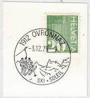 Schweiz / Helvetia 1979, Ortswerbestempel Ovronnaz, Sessellift, Ski / Télésiège / Chairlift  - Andere & Zonder Classificatie