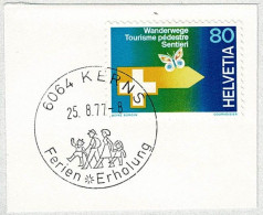 Schweiz / Helvetia 1977, Ortswerbestempel Kerns, Ferien, Erholung, Wandern / Randonnée Pédestre / Hiking - Andere & Zonder Classificatie