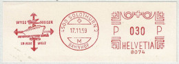 Schweiz / Helvetia 1969, Freistempel / EMA / Meterstamp Wyss Reisen Solothurn, Voyages / Travel - Other & Unclassified