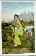 Life In Japan  ~  Mother And Child - Japon, Maman Et Son Bébé - Mont Fuji - Other & Unclassified