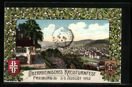 AK Freiburg I. Br., Oberrheinisches Kreisturnfest 1912, Blick Vom Loretto  - Autres & Non Classés