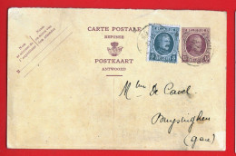 961 - BELGIQUE - ENTIER POSTAL - Tarjetas 1909-1934