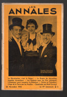 (cinéma)  Revue LES ANNALES 2543 Du 25 Nov 1935 , Claudette COLBERT  ... En Couv  (M6510/25435) - Film/ Televisie