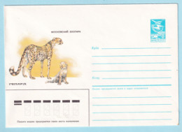 USSR 1985.0129. Cheetah (Acinonyx Jubatus). Prestamped Cover, Unused - 1980-91