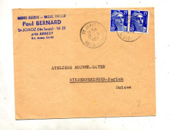 Lettre  Cachet Saint Jorioz Sur Gandon - Manual Postmarks