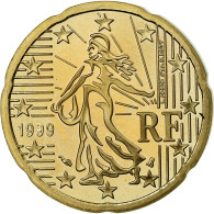 France, 20 Euro Cent, 1999, BE, FDC, Laiton, KM:1286 - France