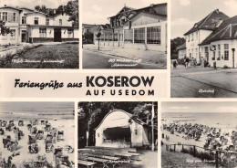 Koserow Usedom Klubhaus Milchbar Bahnhof Strand Konzertplatz Gl1968 #172.169 - Andere & Zonder Classificatie