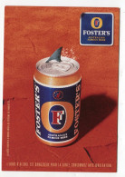 Bière Foster's Requin Canette - Werbepostkarten