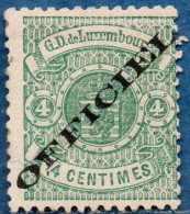 Luxemburg Service 1875 (Luxemburg Printing) 4 C Wide Overprint M - Dienst