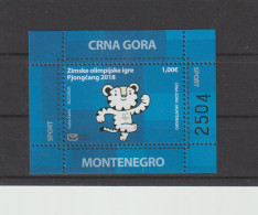 Olympic Games In PyeongChang 2018 - Souvenir Sheet From Montenegro MNH/**. Postal Weight Approx 40 Gramms. Please Read S - Winter 2018: Pyeongchang