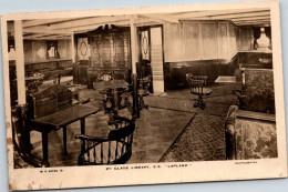 RED STAR LINE : 2nd Class Library From Series Interior Photos 5 - S.S. Lapland - Paquebots