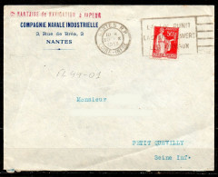 FL44-01 : Dept 44 (Loire Atlantique) NANTES R.P. 1933 > FD Texte / Cruauté Animaux - Mechanical Postmarks (Advertisement)