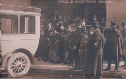 Guerre 14-18, Genève Gare 1915, Passage Des Evacués Français, Autobus (26.4.1915) - Guerre 1914-18