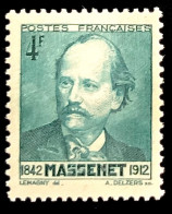 1942 FRANCE N 545 - MASSENET 1842-1912 - NEUF** - Unused Stamps