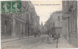 55 VERDUN - Rue Des Augustins Et Rue Mazel - Animée - Verdun