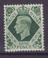 Great Britain 1939 Mi. 209 X, 9p. König King George VI., MNH** - Ongebruikt