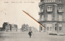 Koksijde, Coxyde, Avenue De La Mer, Coin De La Digue, Terlinck Hotel, Feldpost ; 1915, 2 Scans - Koksijde