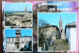 MONCLAR DE QUERCY EGLISE MAIRIE RUE DES ESCALIERS - Montclar De Quercy