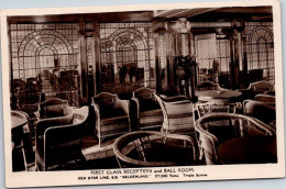 RED STAR LINE : First Class Reception And Ball Room From Series Interior Photos 6 - S/S. Belgenland - Steamers