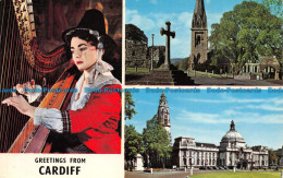 R070883 Greetings From Cardiff. Multi View. 1970 - World